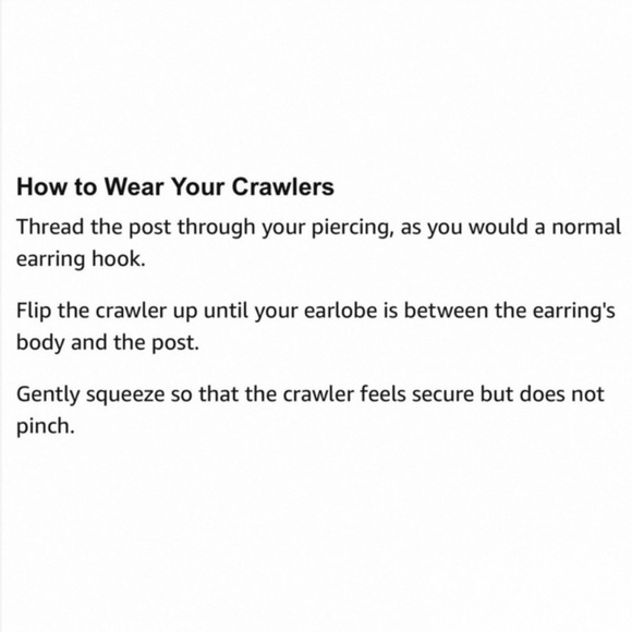 2/$20! Silver Mini Arrow Ear Crawler Earrings - Picture 7 of 8